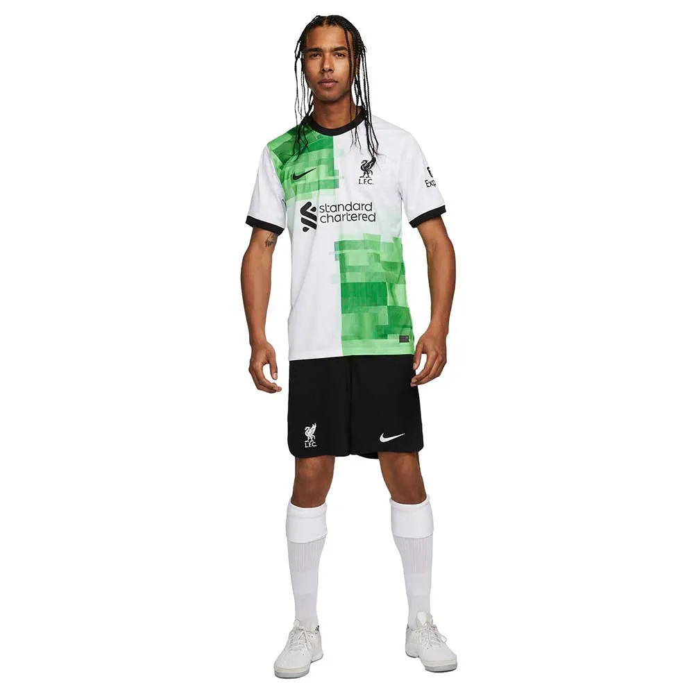 Men's Liverpool FC 2023/24 Stadium Away Nike Dri-FIT Soccer Jersey- White/Green Spark/Black