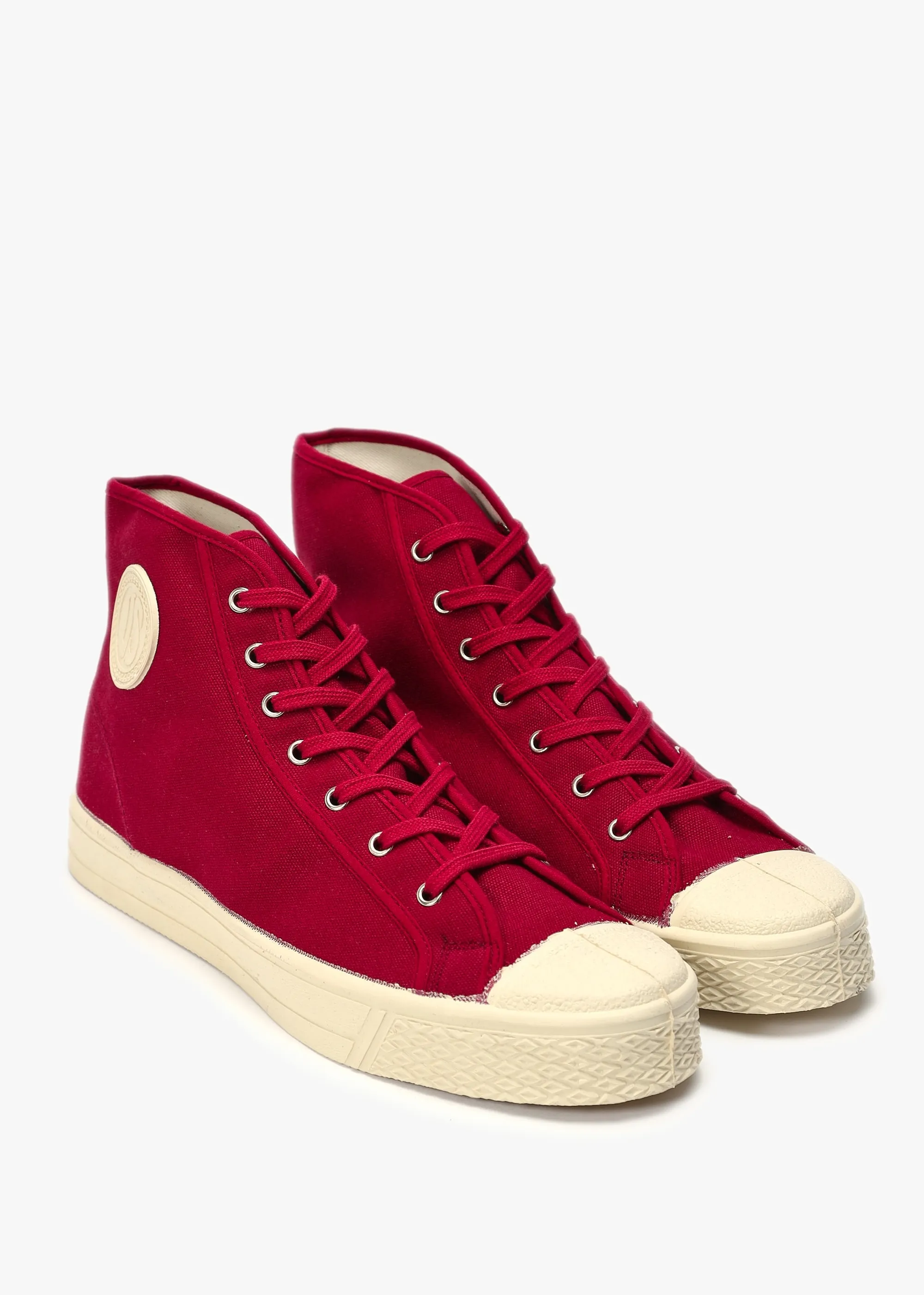 Men’s Military Red High-Top Trainers