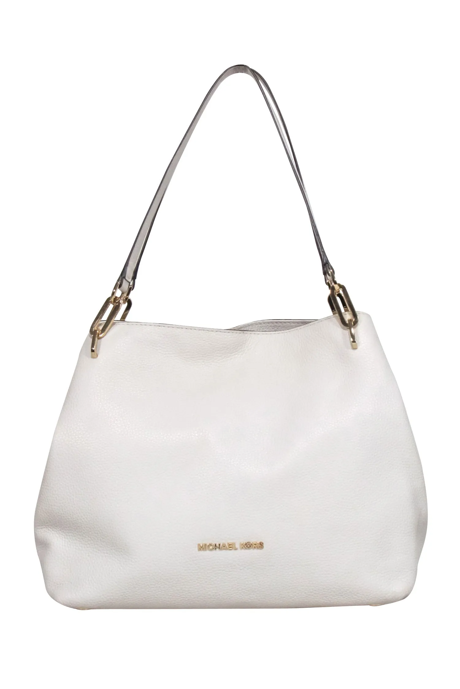 Michael Kors - Ivory Pebbled Leather Shoulder Bag