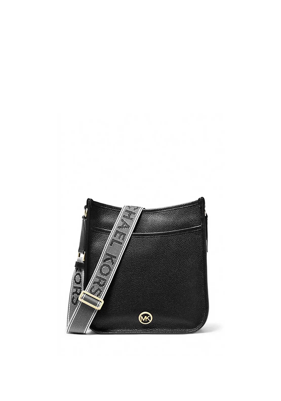 MICHAEL Michael Kors Luisa Pebbled Leather Crossbody Bag, Black