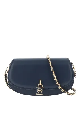 MICHAEL Michael Kors Small Mila Chain Sling Crossbody Bag, Navy