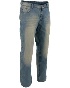 Milwaukee Leather Men's 32" Denim Jeans Reinforced With Aramid