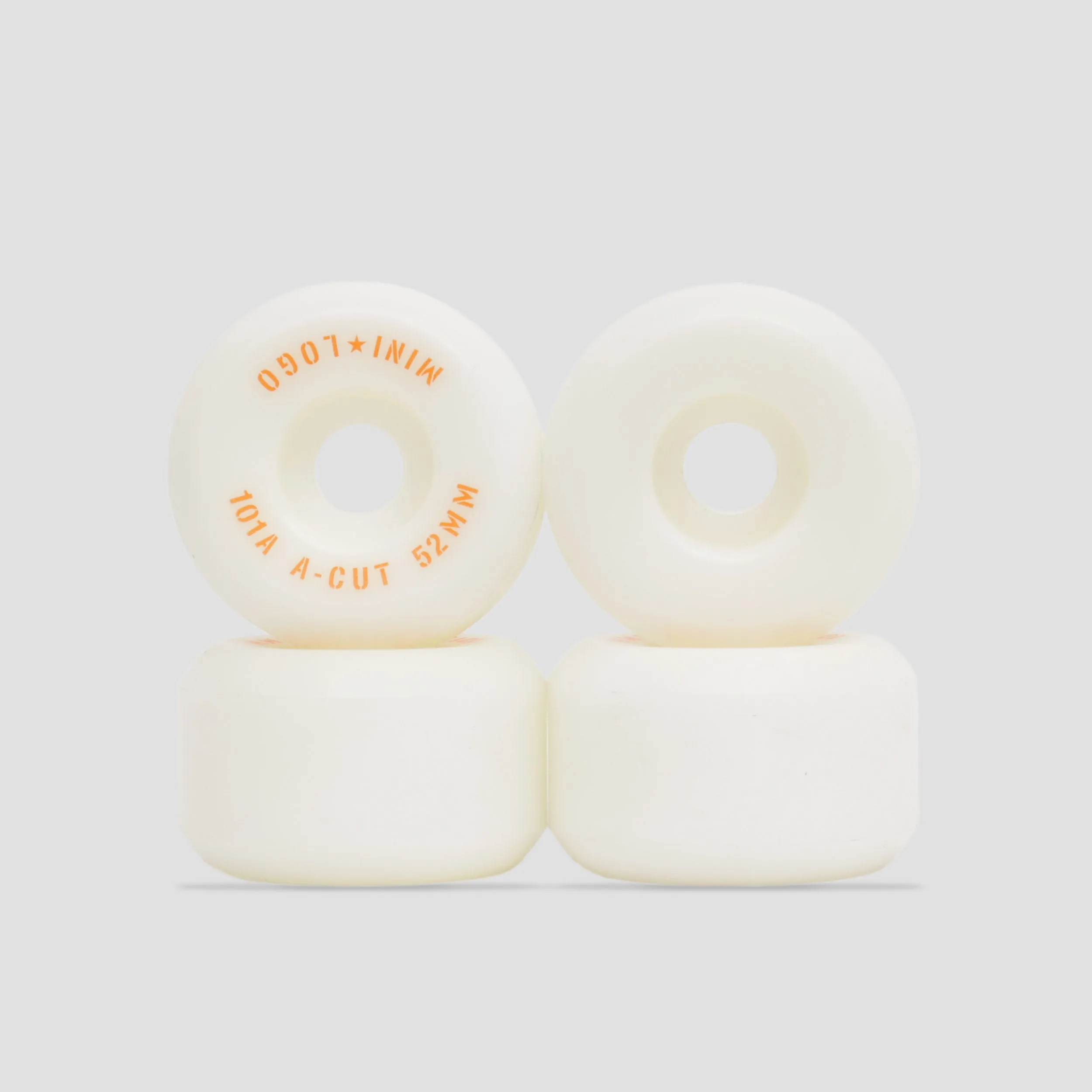 Mini Logo 52mm 101a A-Cut 2 Skateboard Wheels White