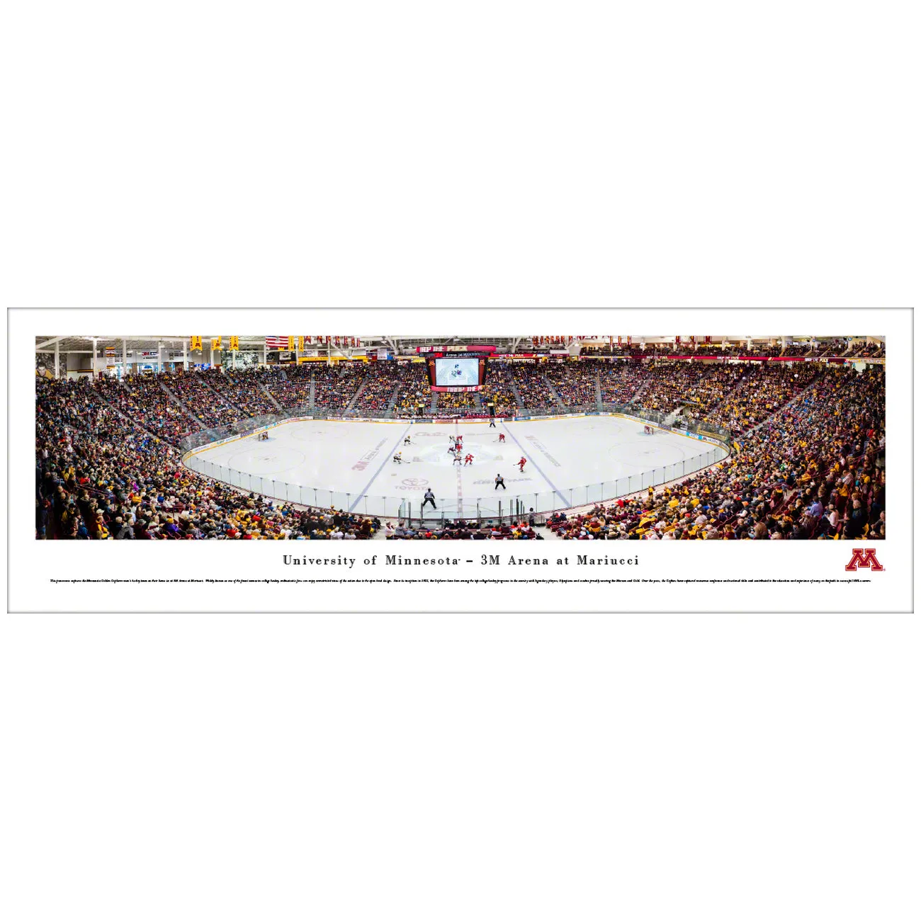 Minnesota Golden Gophers Hockey Mariucci Arena Panoramic Picture (Shipped)