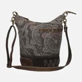 Myra Vintage Carved Shoulder Bag