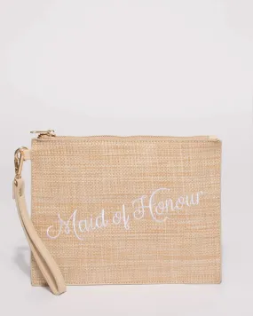 Natural Maid Of Honor Clutch Bag