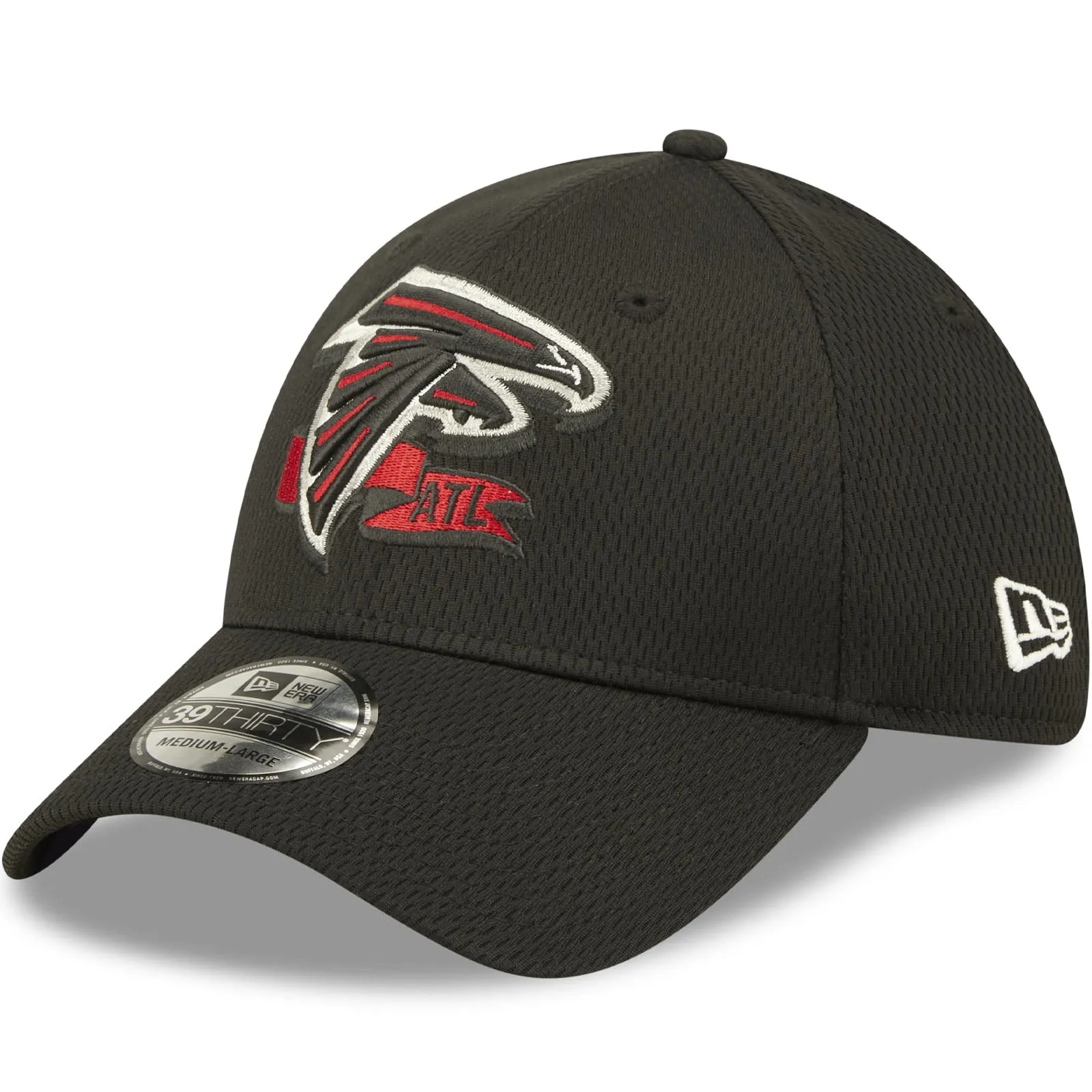 New Era Atlanta Falcons NFL 2022 Sideline 39THIRTY Baseball Cap - Black