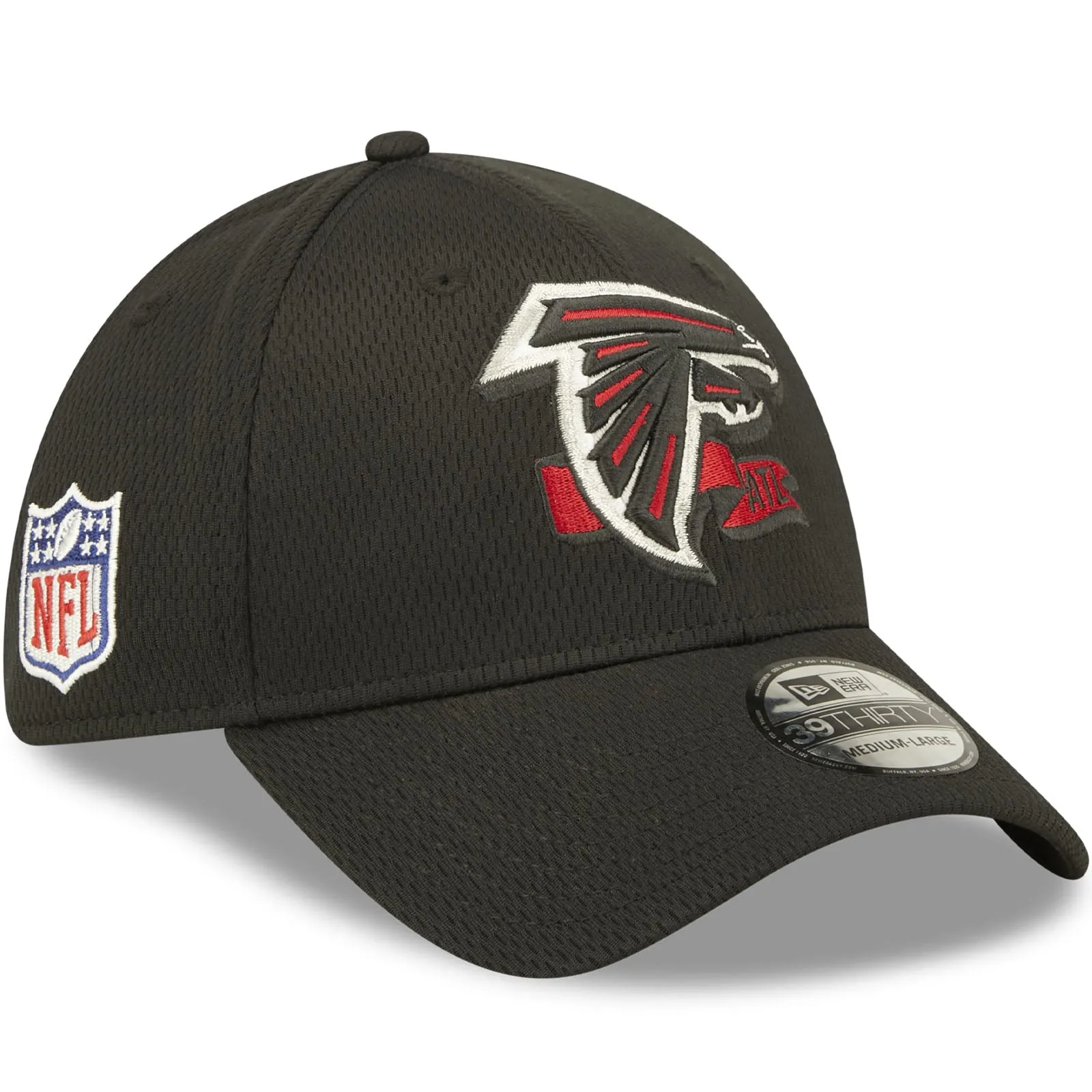 New Era Atlanta Falcons NFL 2022 Sideline 39THIRTY Baseball Cap - Black