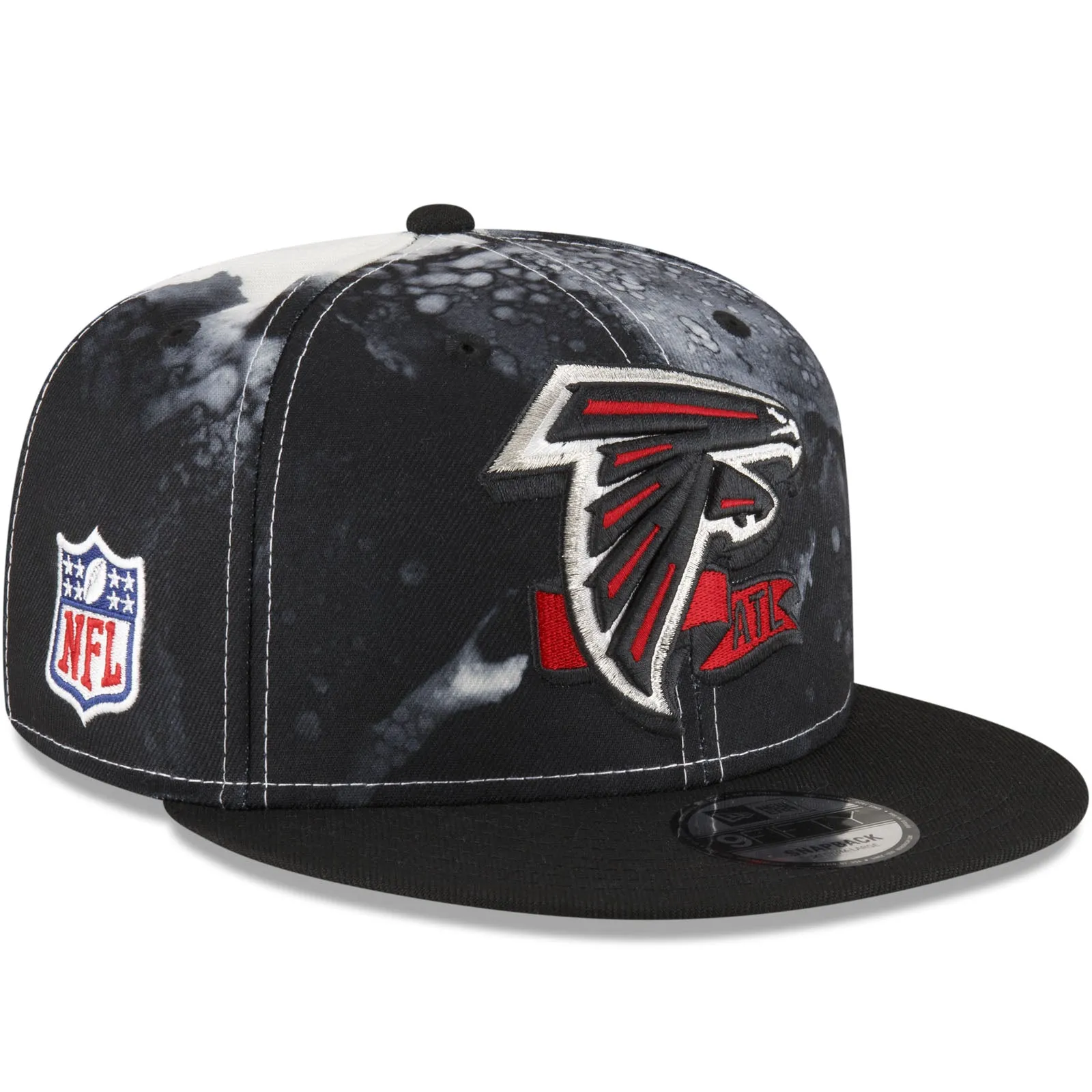 New Era Atlanta Falcons NFL 2022 Sideline Ink 9FIFTY Baseball Cap - Black