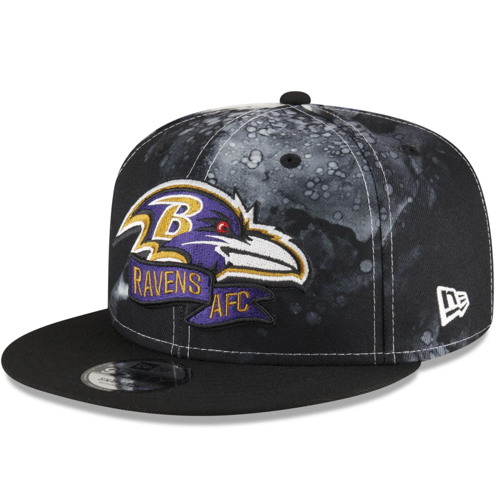 New Era Baltimore Ravens NFL 2022 Sideline Ink 9FIFTY Baseball Cap - Black