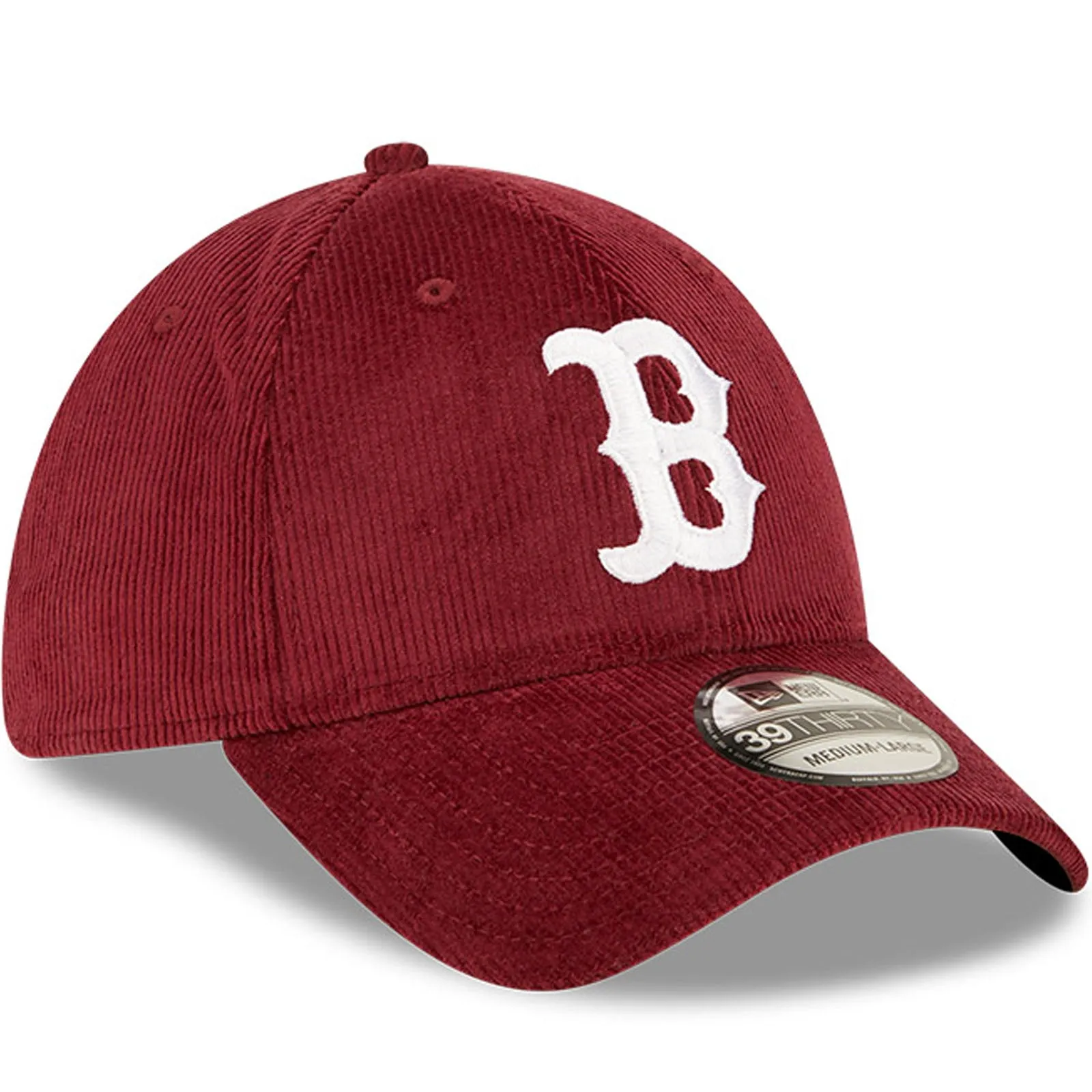 New Era Boston Red Sox Cord 39THIRTY Stretch Fit Baseball Cap  - Dark Purple