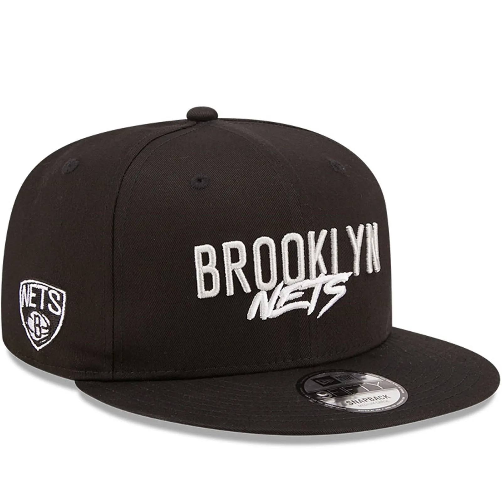 New Era Brooklyn Nets NBA Script Team 9FIFTY Baseball Cap - Black