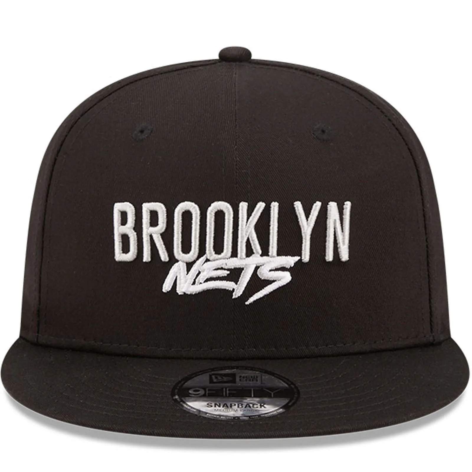 New Era Brooklyn Nets NBA Script Team 9FIFTY Baseball Cap - Black