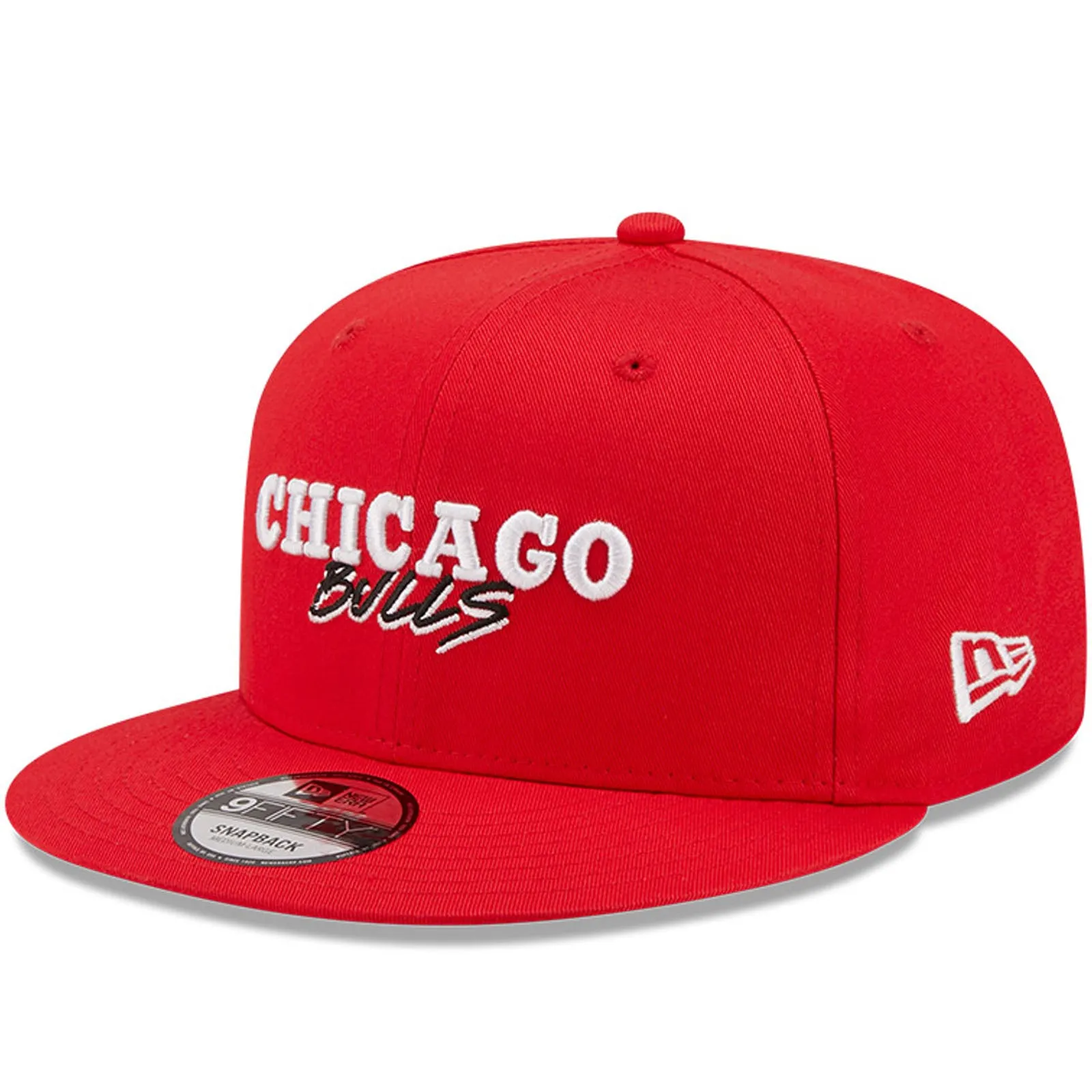 New Era Chicago Bulls NBA Script Team 9FIFTY Baseball Cap - Red