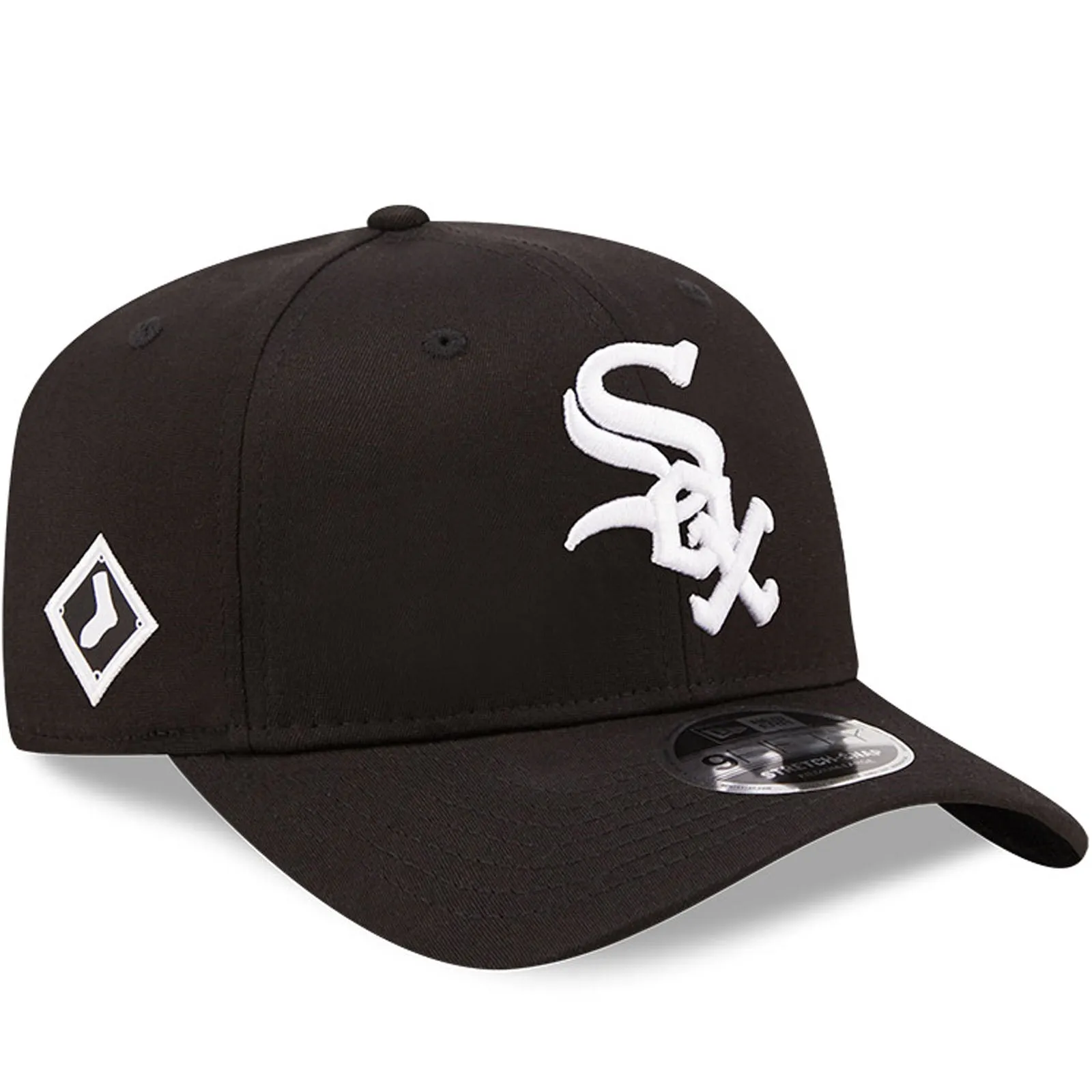 New Era Chicago White Sox MLB 9FIFTY Stretch-Snap Baseball Cap - Black