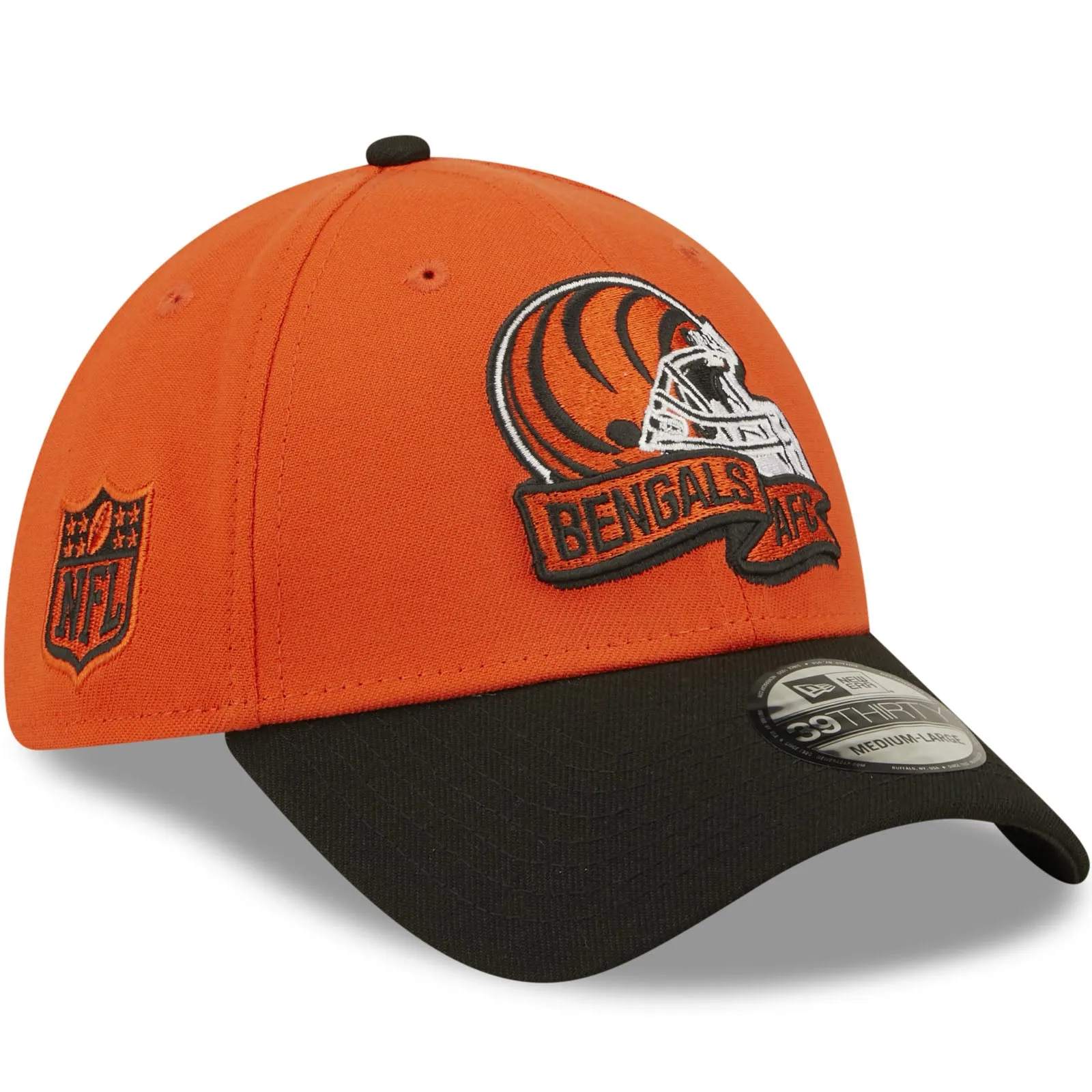 New Era Cincinnati Bengals NFL 2022 Sideline 39THIRTY Baseball Cap - Orange