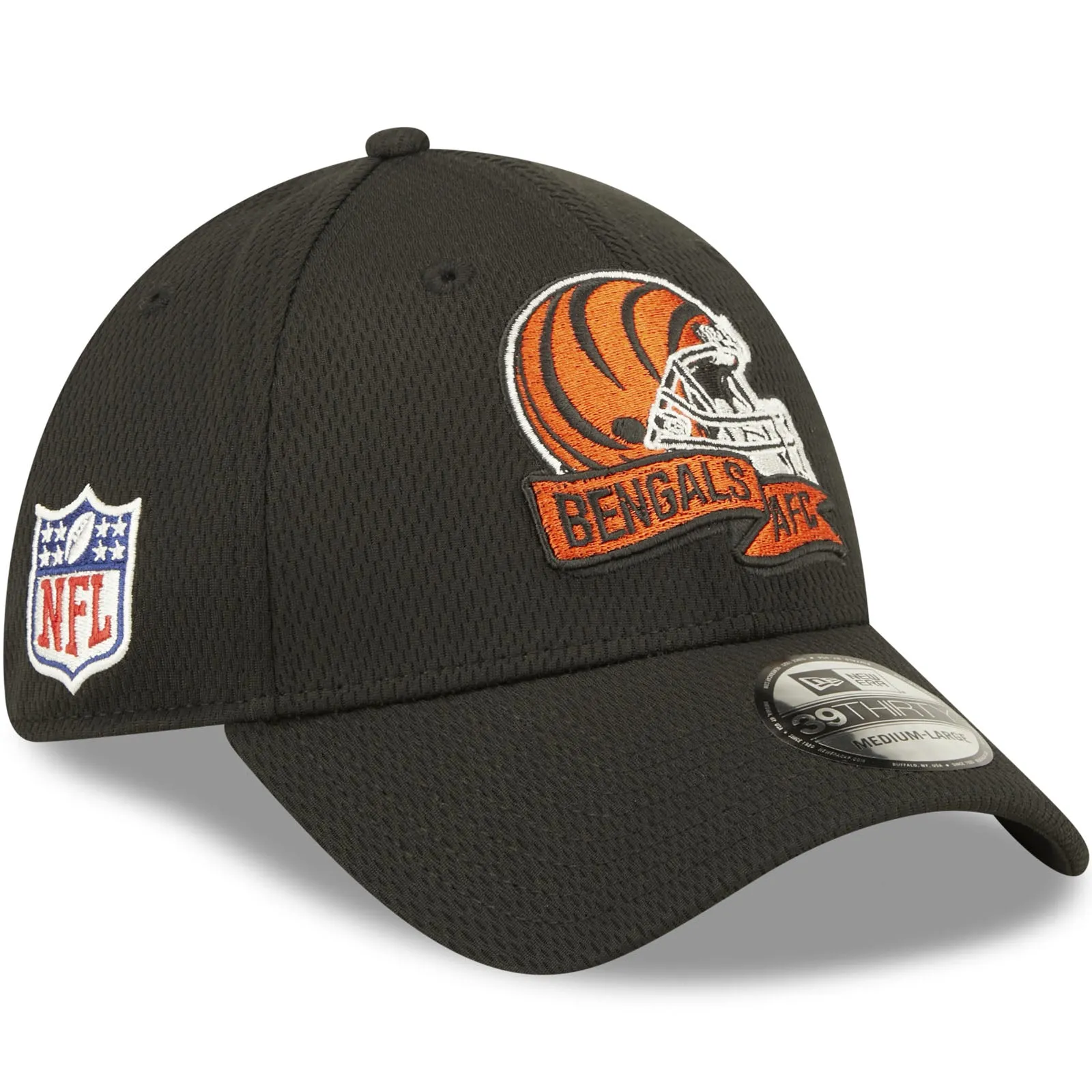 New Era Cincinnati Bengals NFL 39THIRTY Sideline 2022 Baseball Cap Black