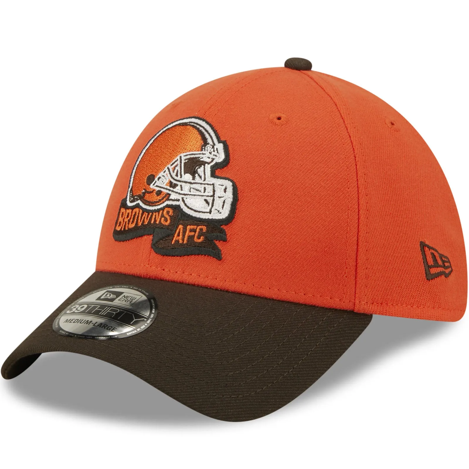 New Era Cleveland Browns NFL 2022 Sideline 39THIRTY Baseball Cap - Orange