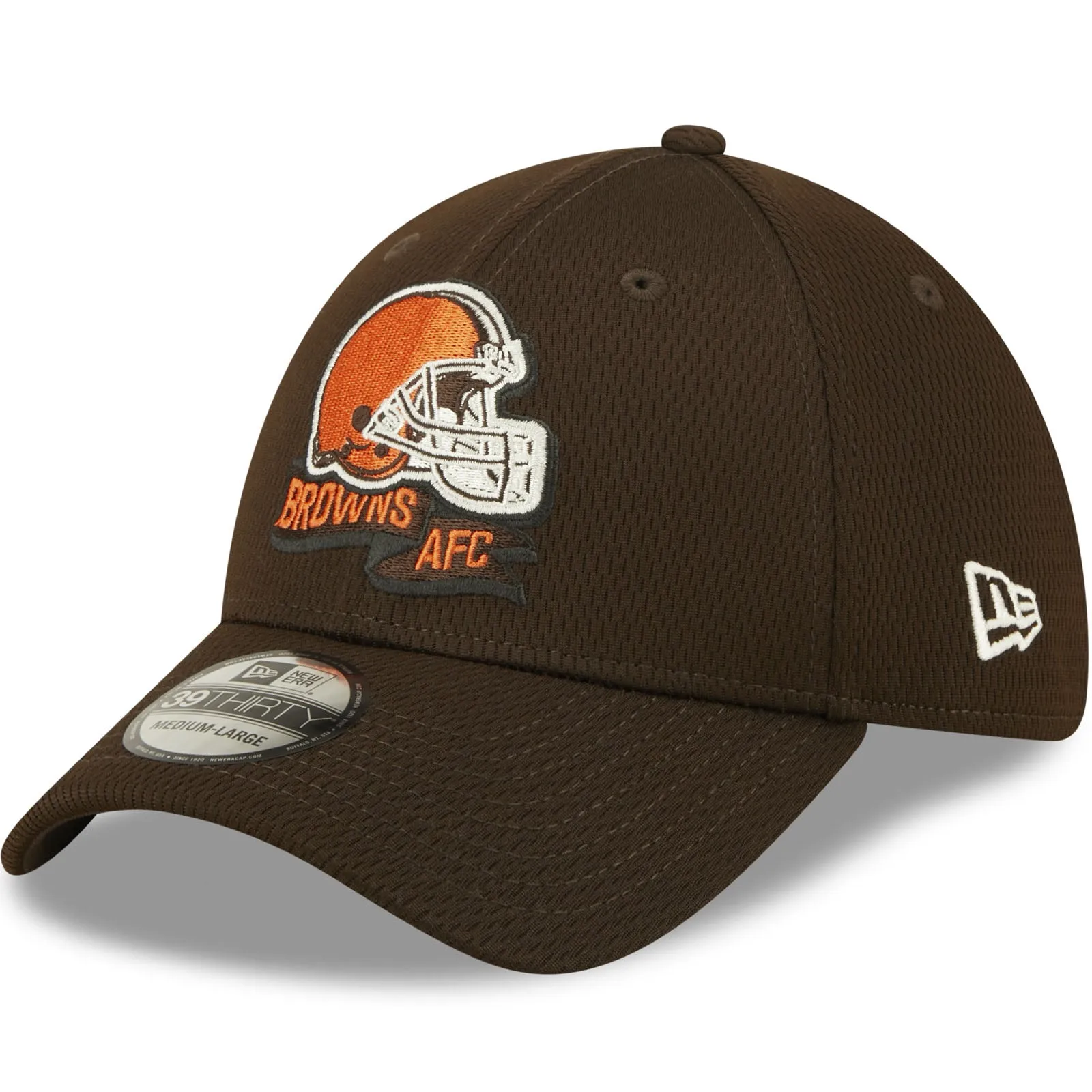 New Era Cleveland Browns NFL 39THIRTY Sideline Coach 2022 Baseball Cap Brown