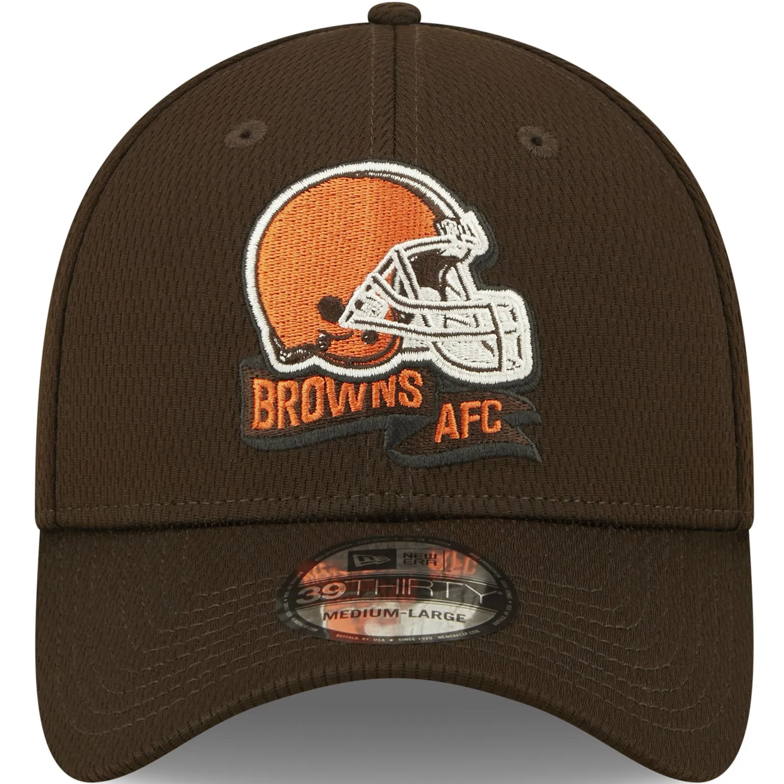 New Era Cleveland Browns NFL 39THIRTY Sideline Coach 2022 Baseball Cap Brown