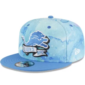 New Era Detroit Lions NFL 2022 Sideline Ink 9FIFTY Baseball Cap - Blue