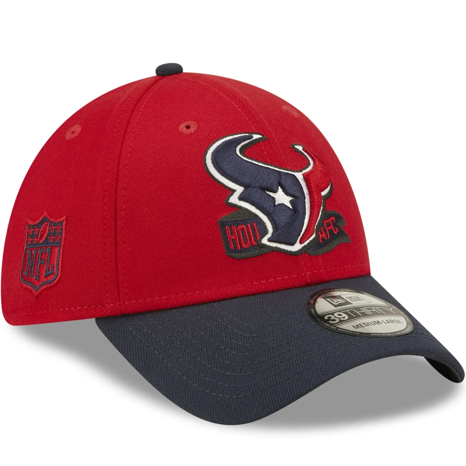 New Era Houston Texans NFL 2022 Sideline 39THIRTY Baseball Cap - Red