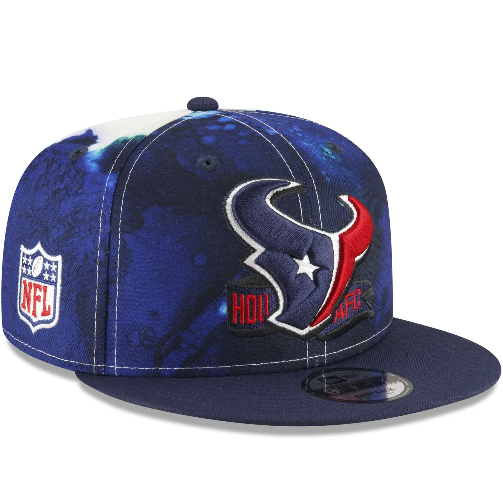 New Era Houston Texans NFL 2022 Sideline Ink 9FIFTY Baseball Cap - Blue