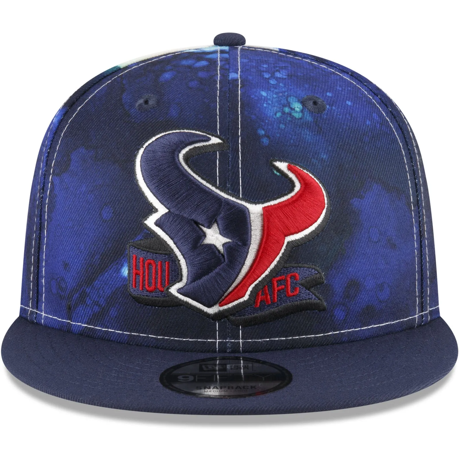 New Era Houston Texans NFL 2022 Sideline Ink 9FIFTY Baseball Cap - Blue