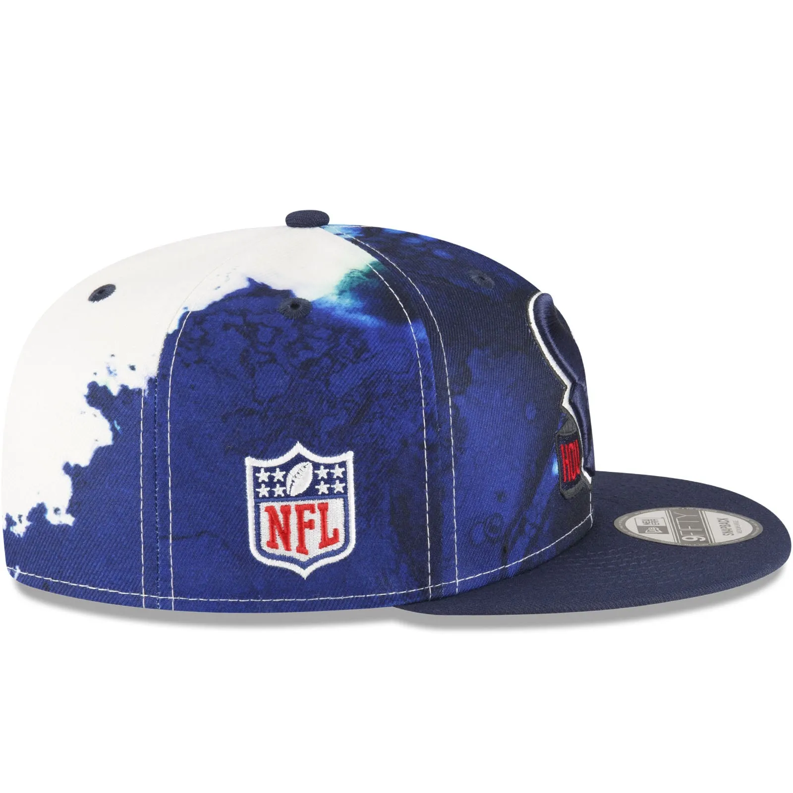 New Era Houston Texans NFL 2022 Sideline Ink 9FIFTY Baseball Cap - Blue