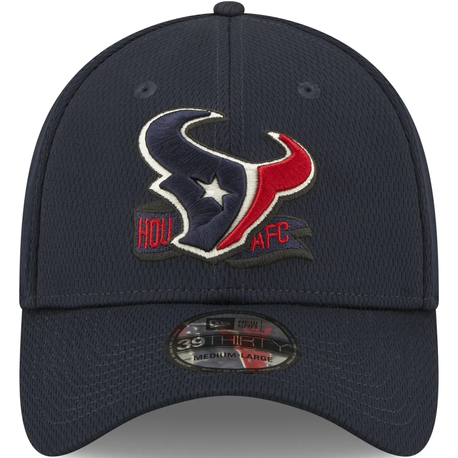 New Era Houston Texans NFL 39THIRTY Sideline Coach 2022 Baseball Cap Navy