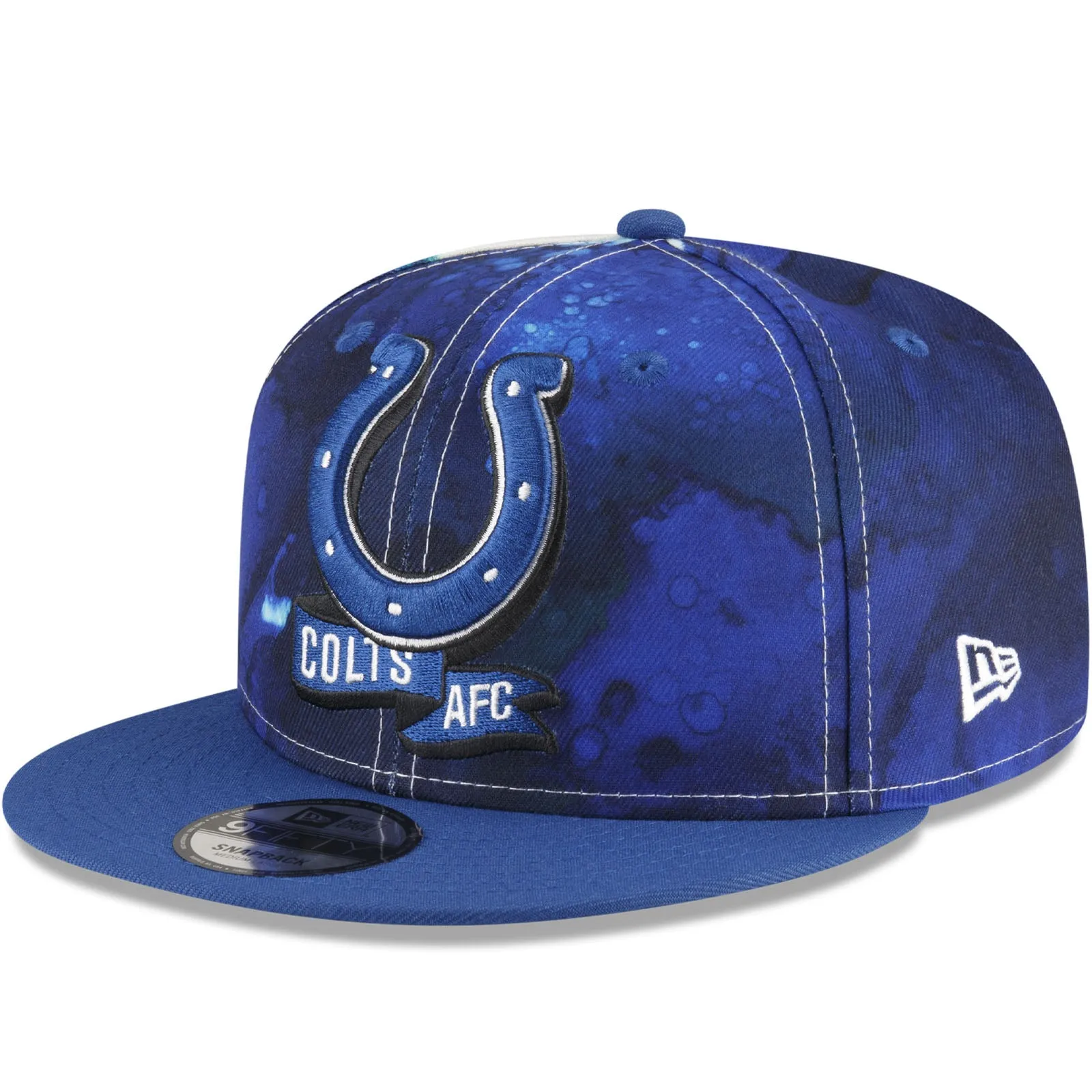 New Era Indianapolis Colts NFL 2022 Sideline Ink 9FIFTY Baseball Cap - Blue