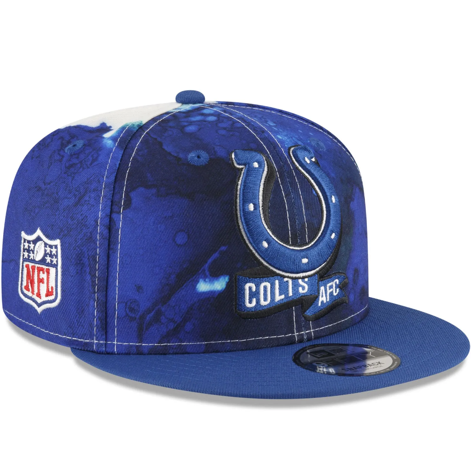 New Era Indianapolis Colts NFL 2022 Sideline Ink 9FIFTY Baseball Cap - Blue