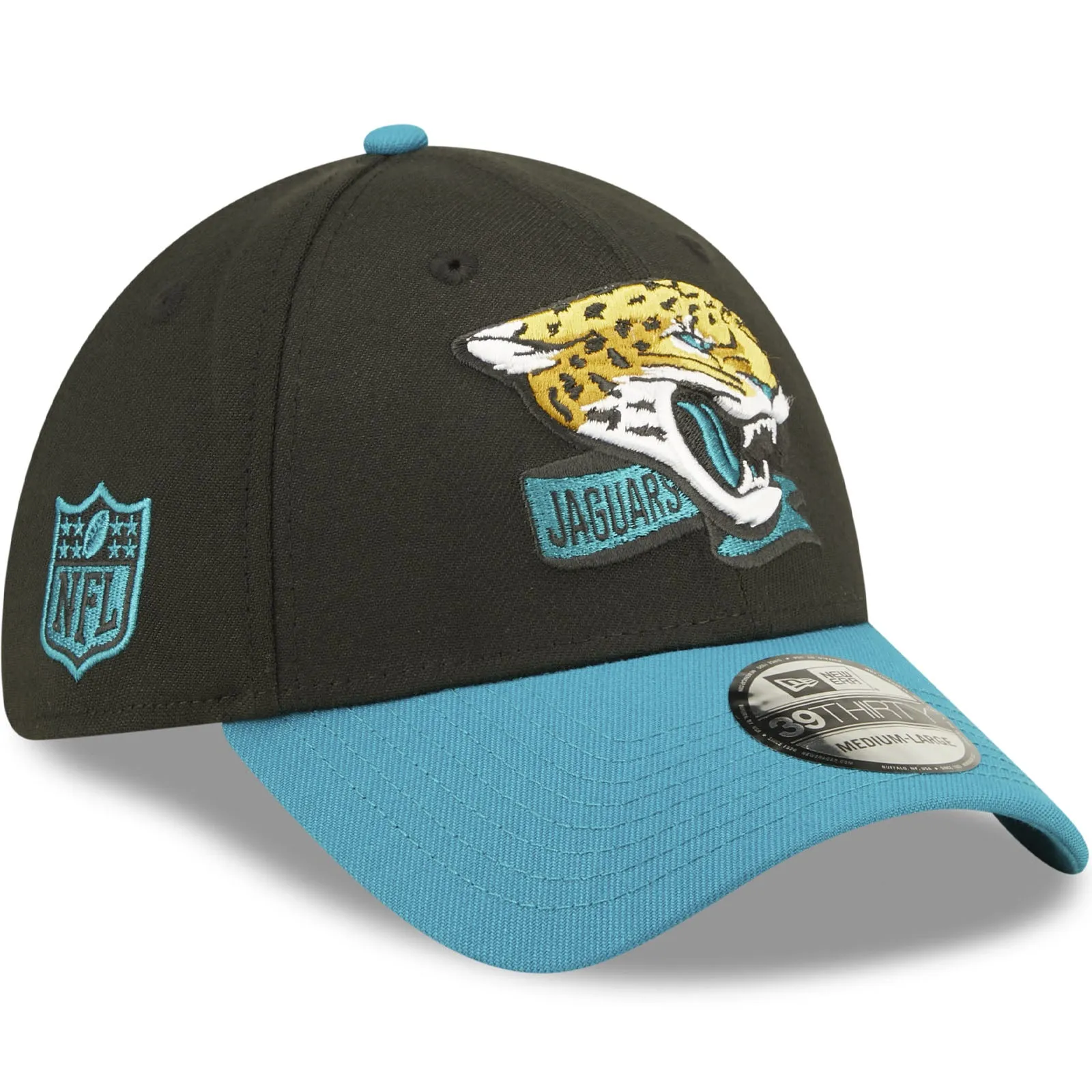 New Era Jacksonville Jaguars NFL 2022 Sideline 39THIRTY Baseball Cap - Black