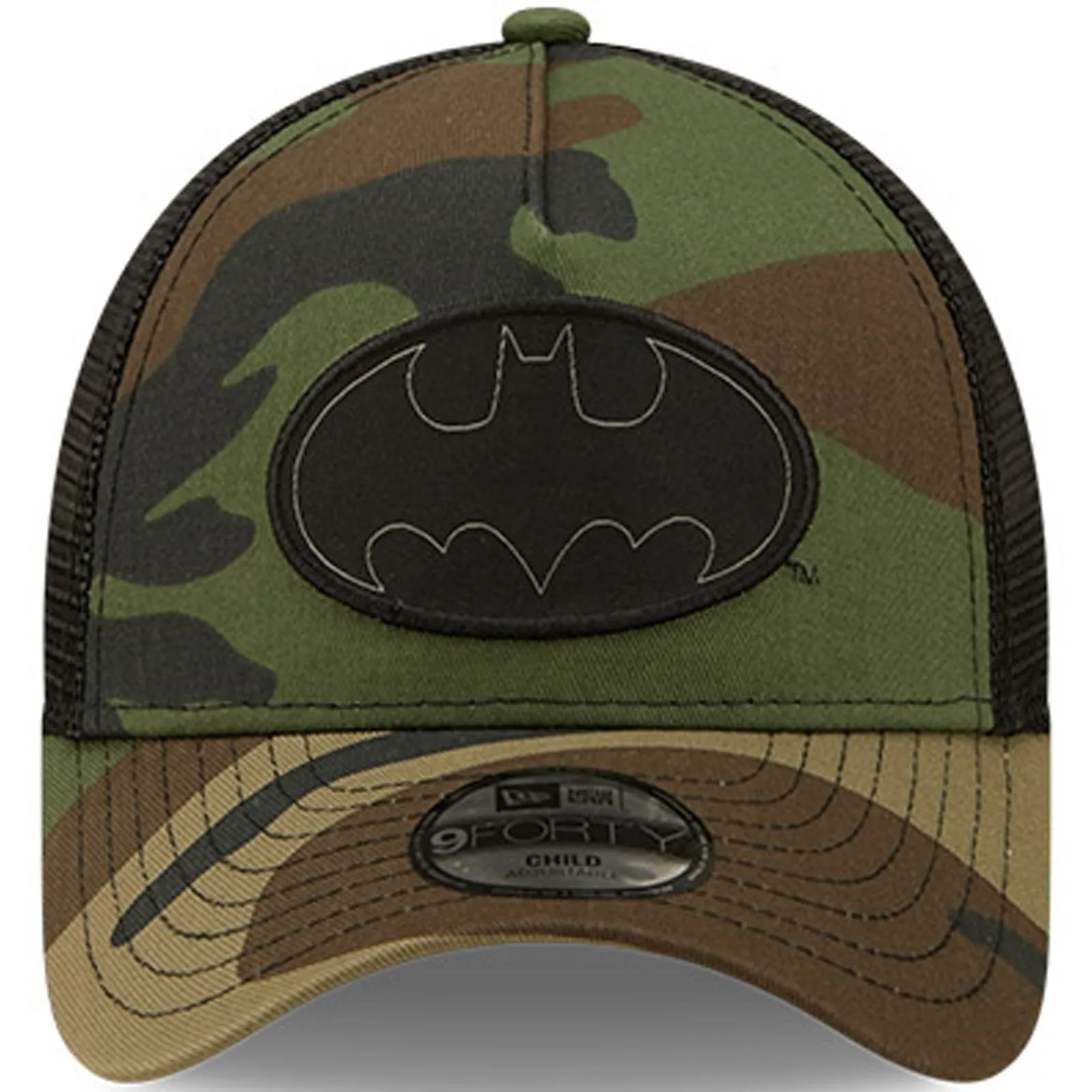 New Era Kids Batman Superhero 9FORTY Baseball Trucker Cap - Camo