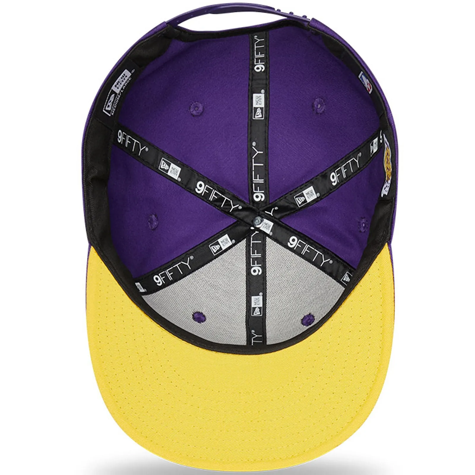 New Era LA Lakers NBA Script Team 9FIFTY Baseball Cap - Purple