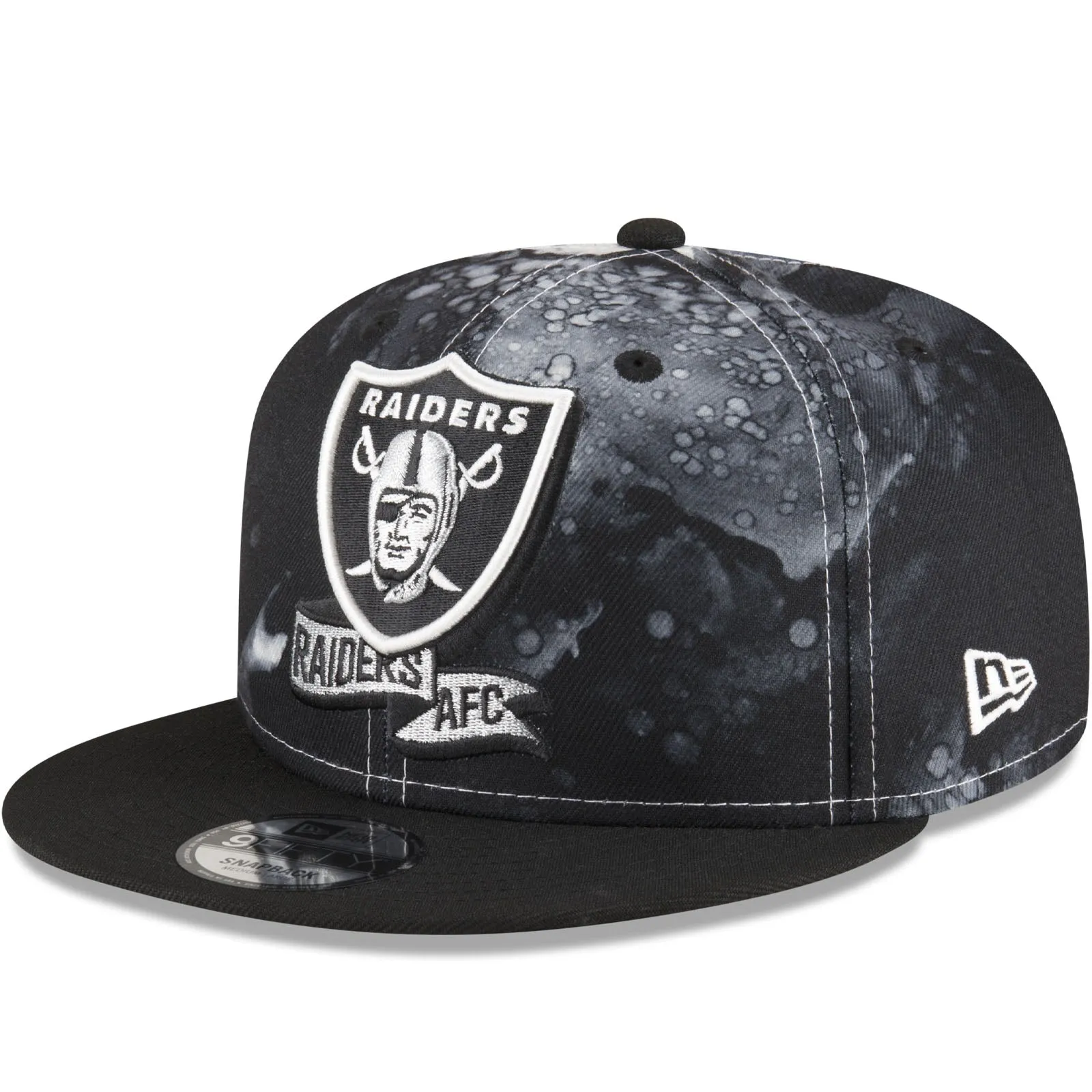 New Era Las Vegas Raiders NFL 2022 Sideline Ink 9FIFTY Baseball Cap - Black