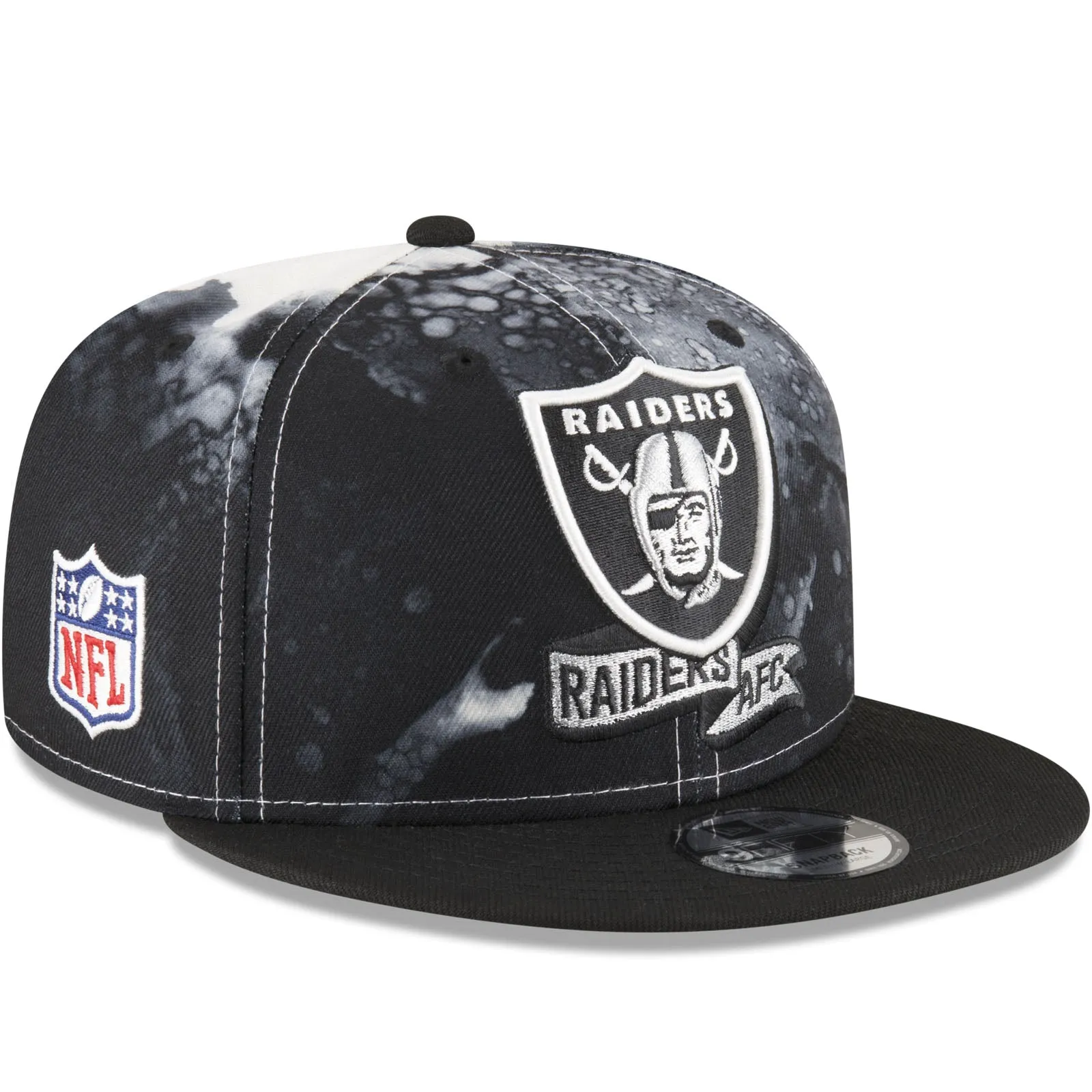 New Era Las Vegas Raiders NFL 2022 Sideline Ink 9FIFTY Baseball Cap - Black