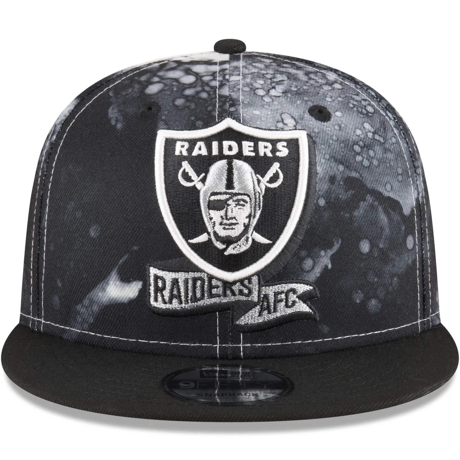 New Era Las Vegas Raiders NFL 2022 Sideline Ink 9FIFTY Baseball Cap - Black