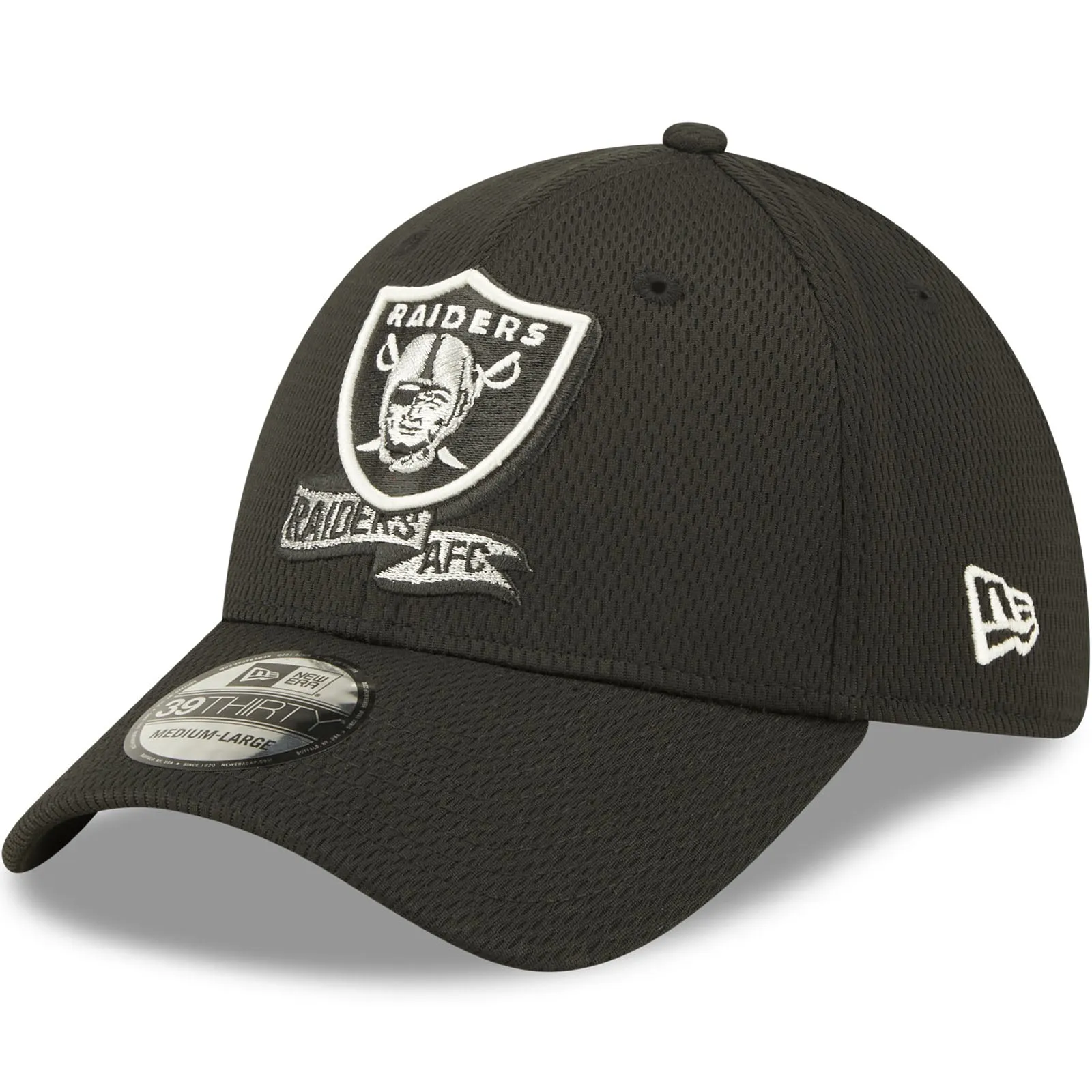 New Era Las Vegas Raiders NFL 39THIRTY Sideline Coach 2022 Baseball Cap Black