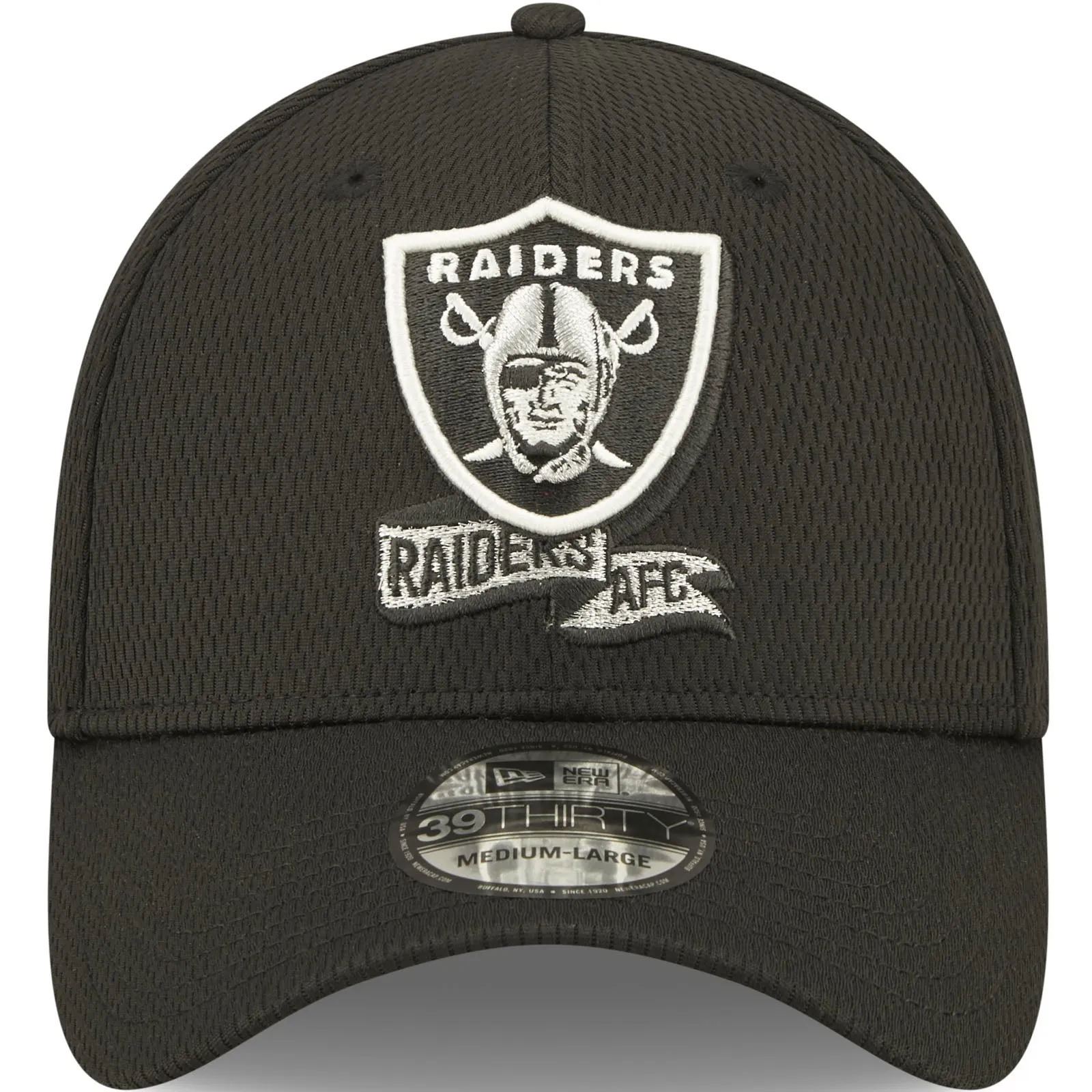 New Era Las Vegas Raiders NFL 39THIRTY Sideline Coach 2022 Baseball Cap Black