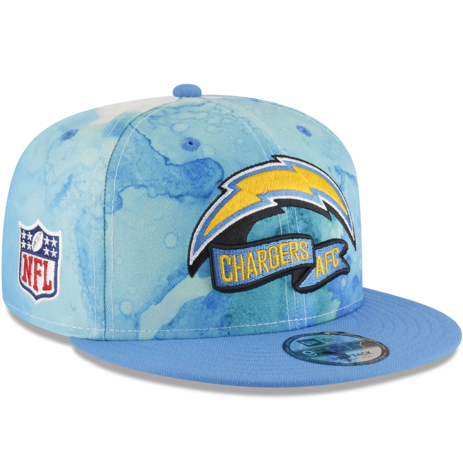 New Era Los Angeles Chargers NFL 2022 Sideline Ink 9FIFTY Baseball Cap - Blue