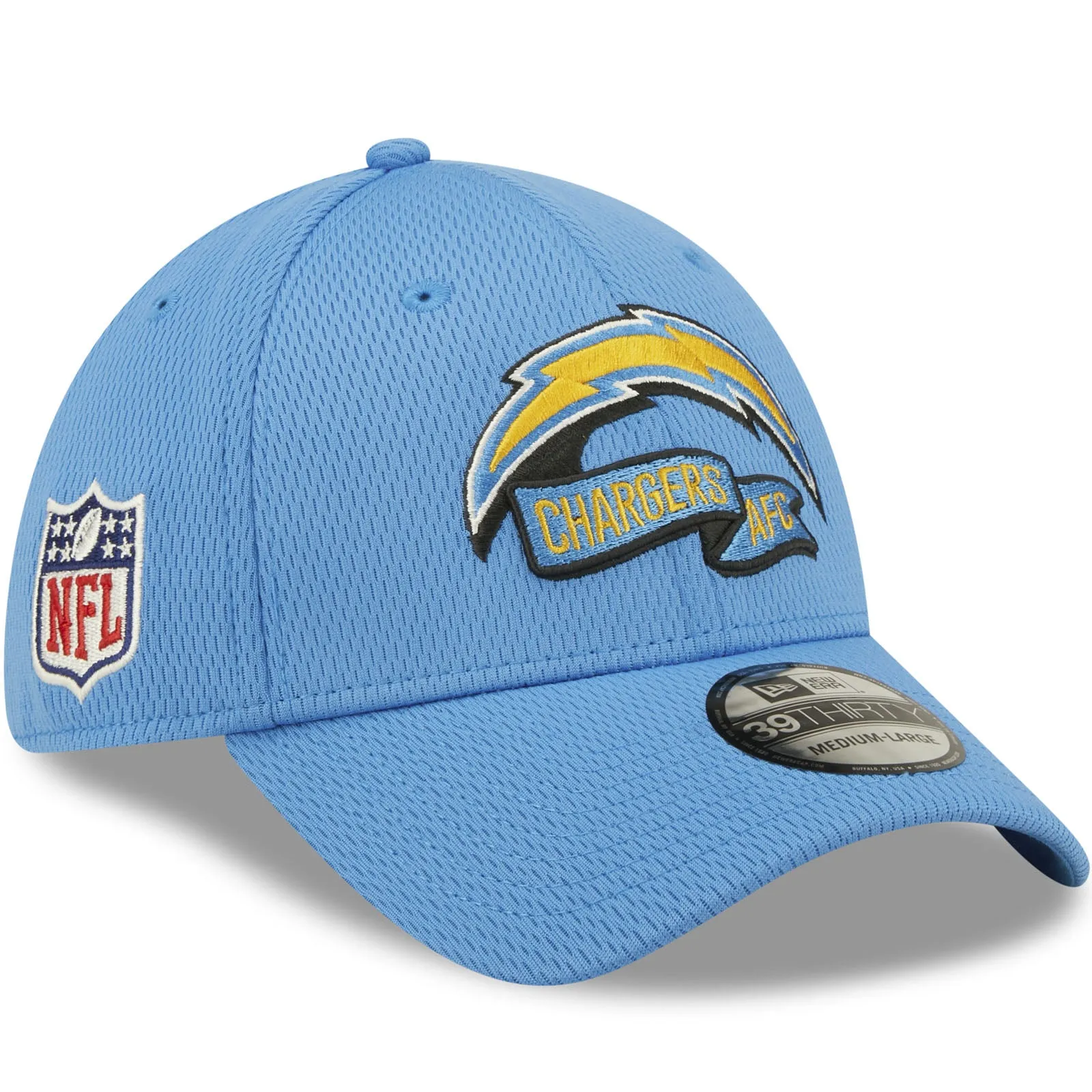 New Era Los Angeles Chargers NFL 39THIRTY Sideline Coach 2022 Baseball Cap Blue