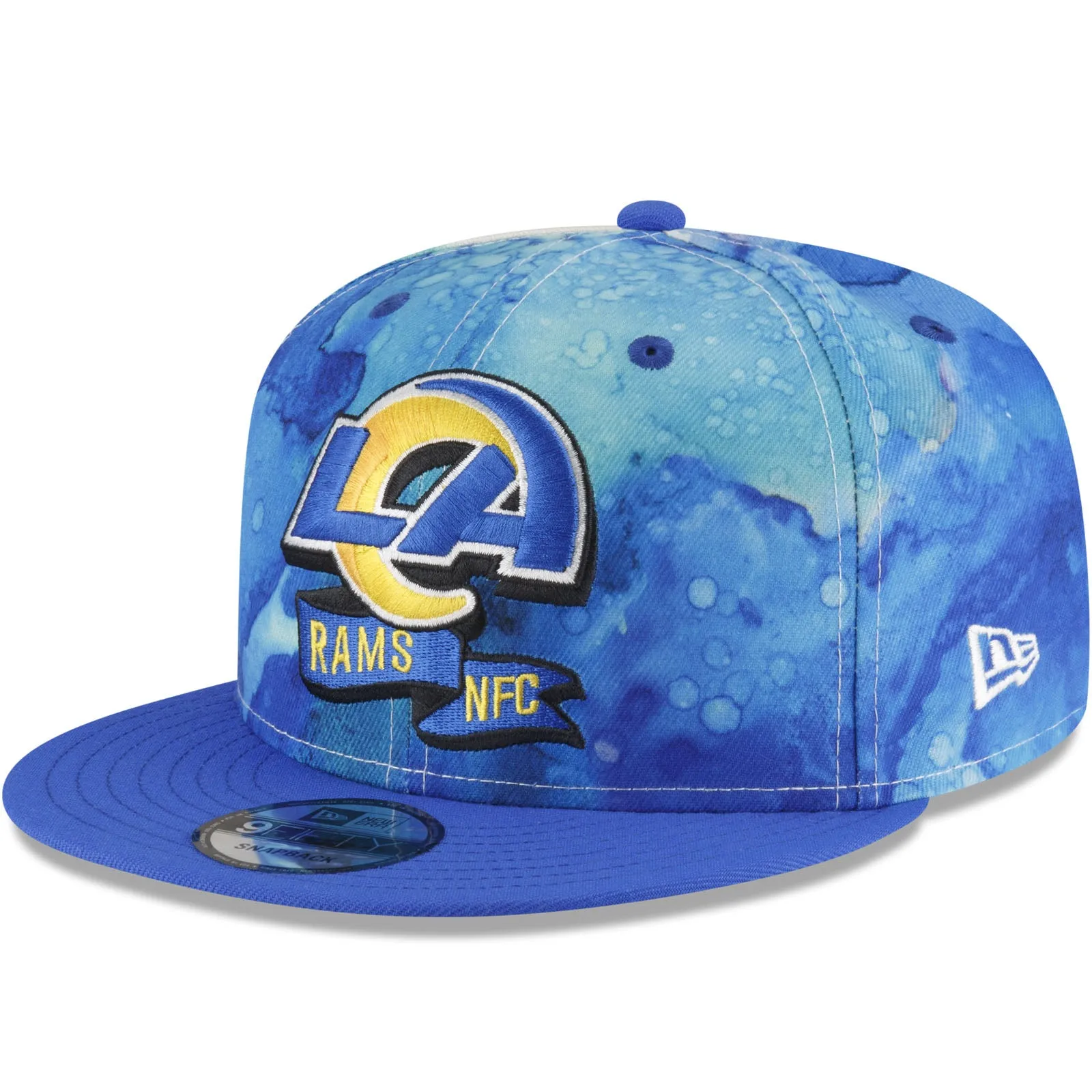 New Era Los Angeles Rams NFL 2022 Sideline Ink 9FIFTY Baseball Cap - Blue