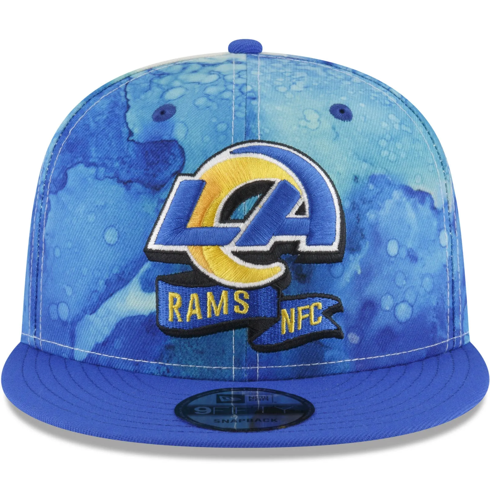 New Era Los Angeles Rams NFL 2022 Sideline Ink 9FIFTY Baseball Cap - Blue