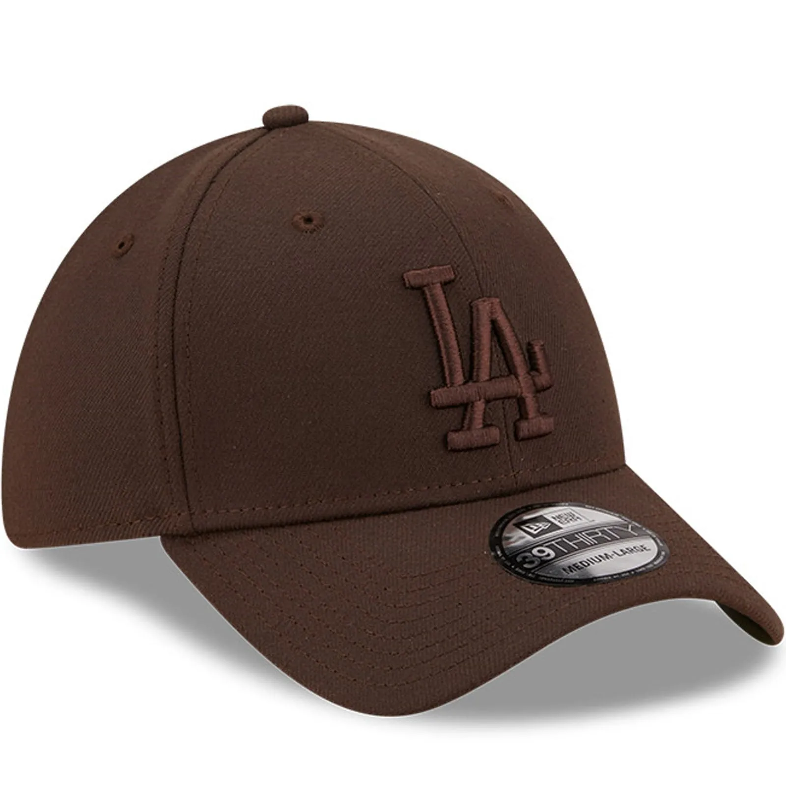 New Era Mens Los Angeles Dodgers MLB 39THIRTY Baseball Cap - Brown