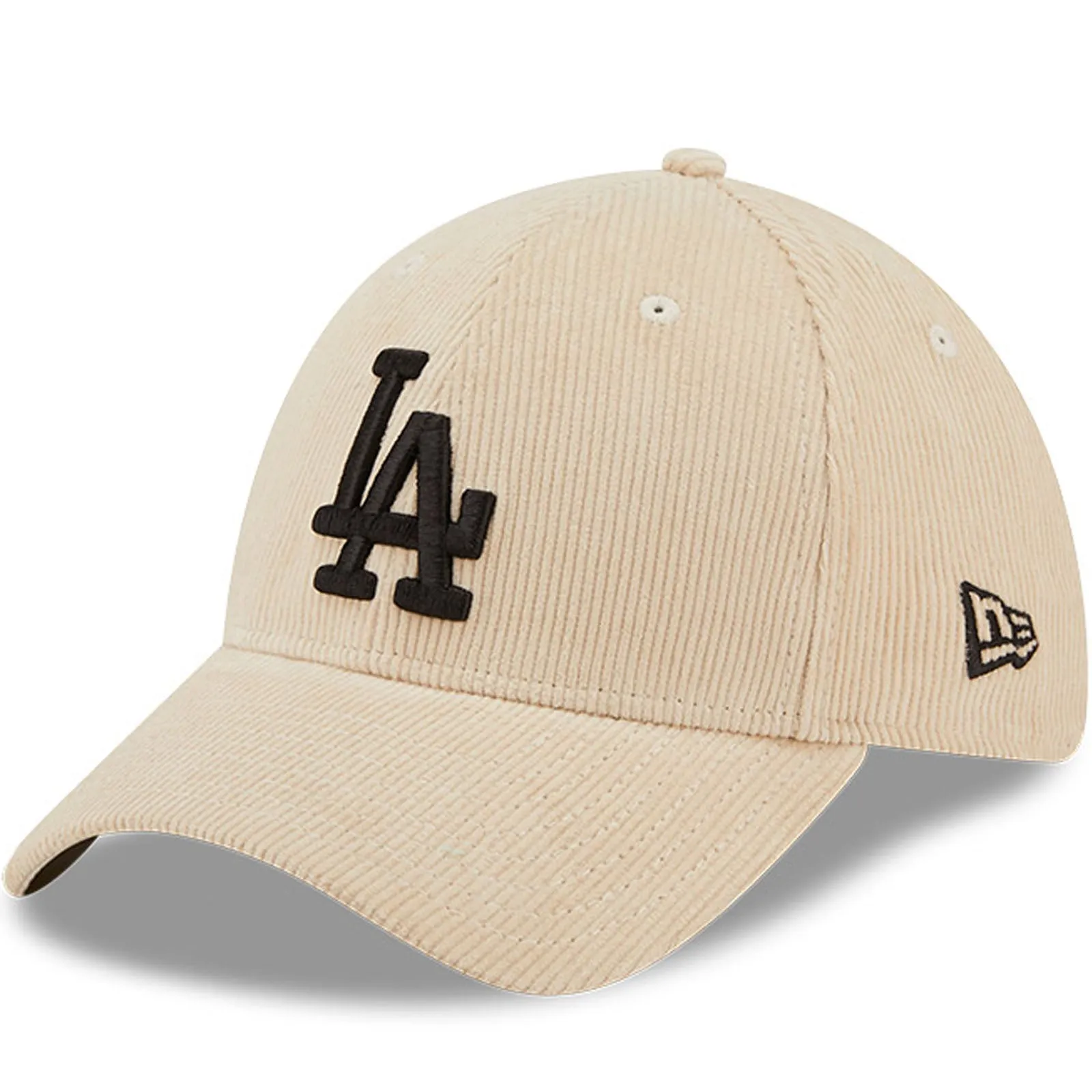 New Era Mens Los Angeles Dodgers MLB 39THIRTY Cord Baseball Cap - Stone