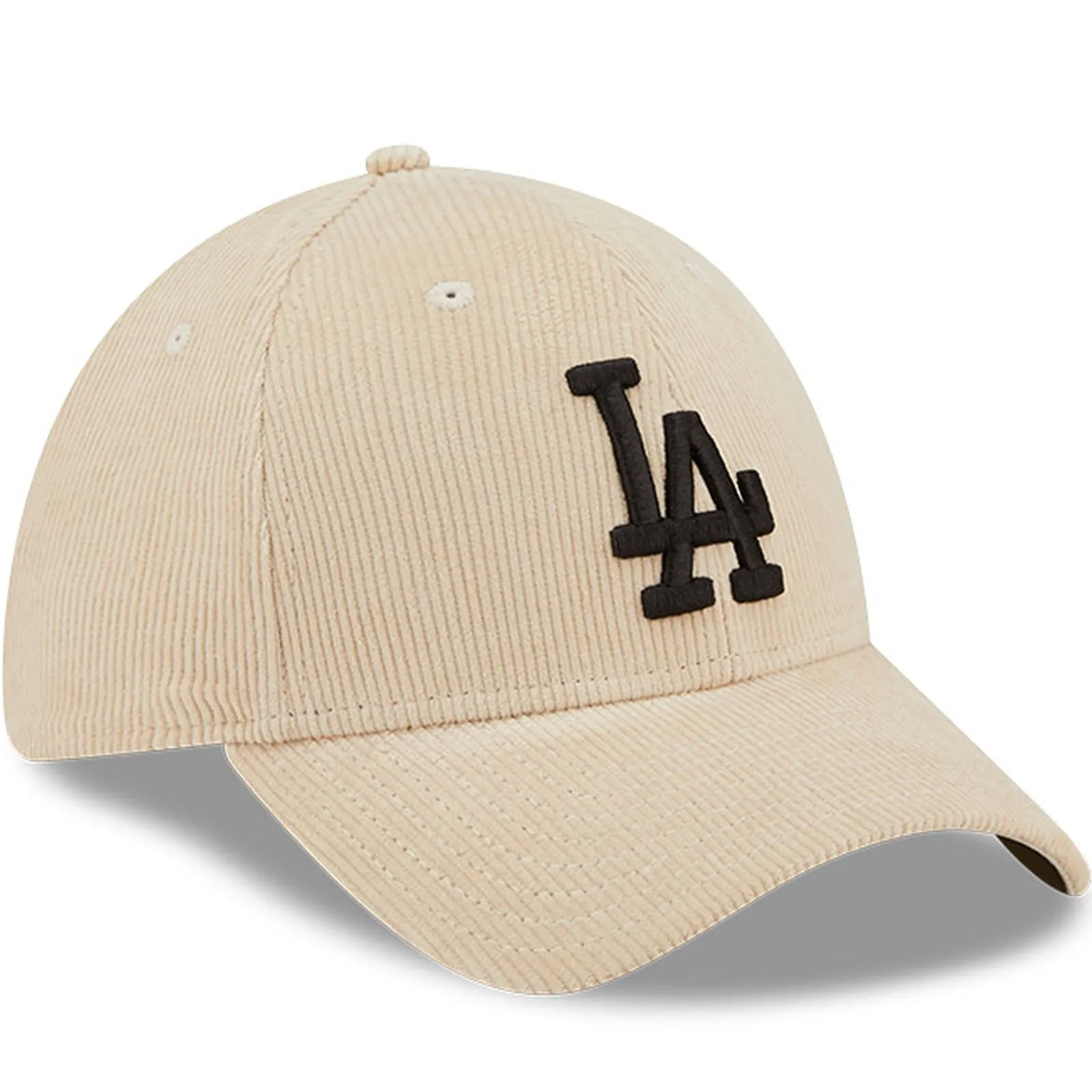 New Era Mens Los Angeles Dodgers MLB 39THIRTY Cord Baseball Cap - Stone