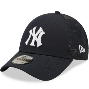 New Era Mens New York Yankees 9FORTY MLB Half Monogram Baseball Cap - Black