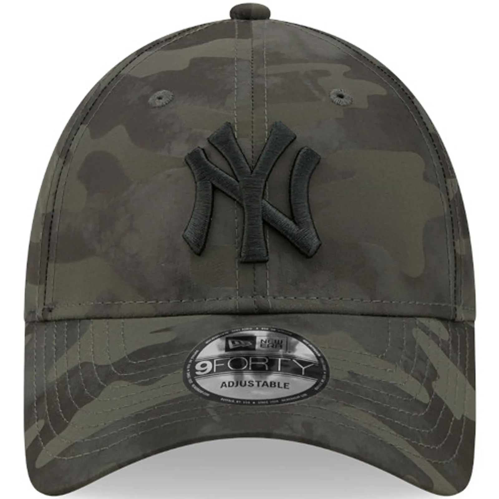 New Era Mens New York Yankees 9FORTY MLB Tonal Camo Baseball Cap - Grey