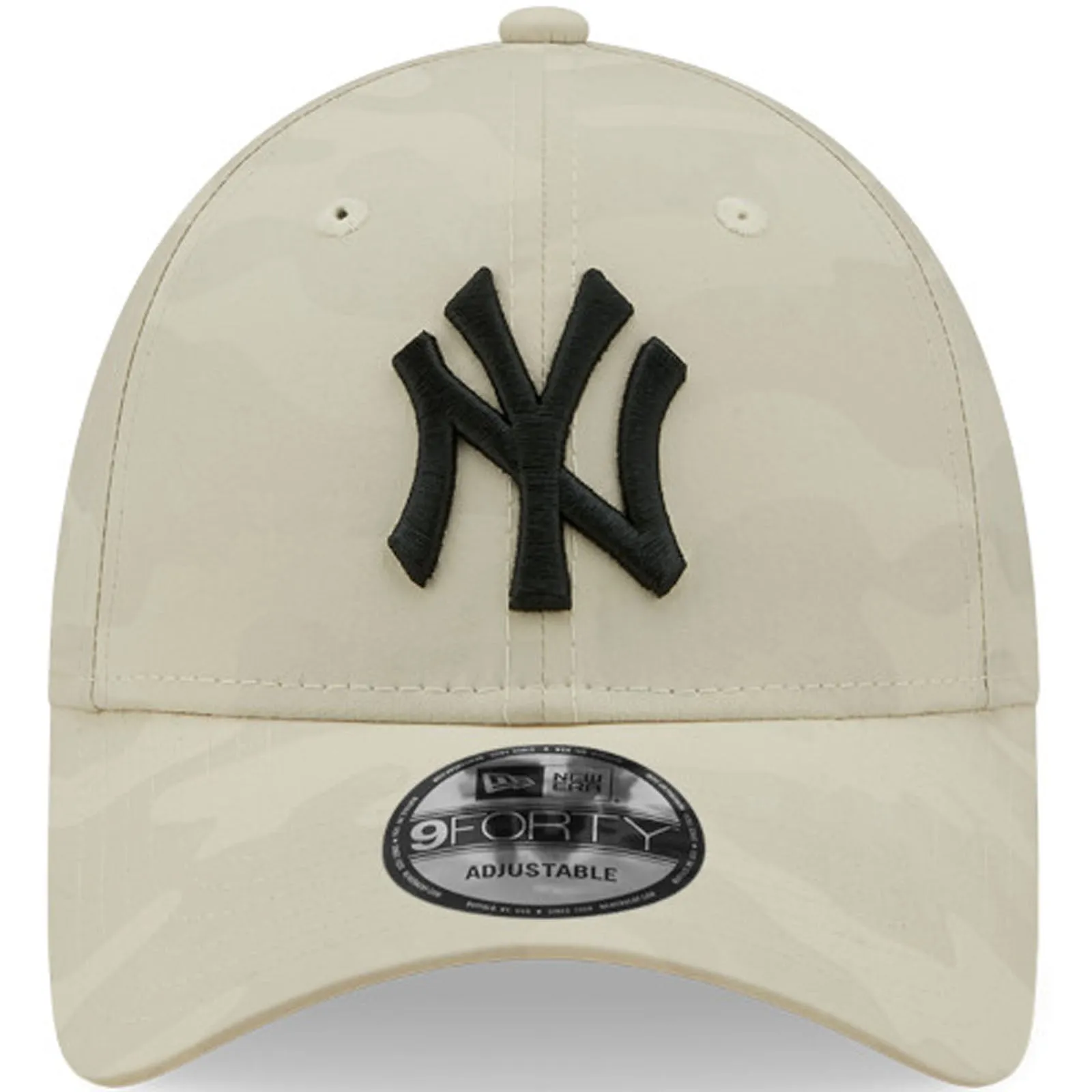 New Era Mens New York Yankees 9FORTY MLB Tonal Camo Baseball Cap - White